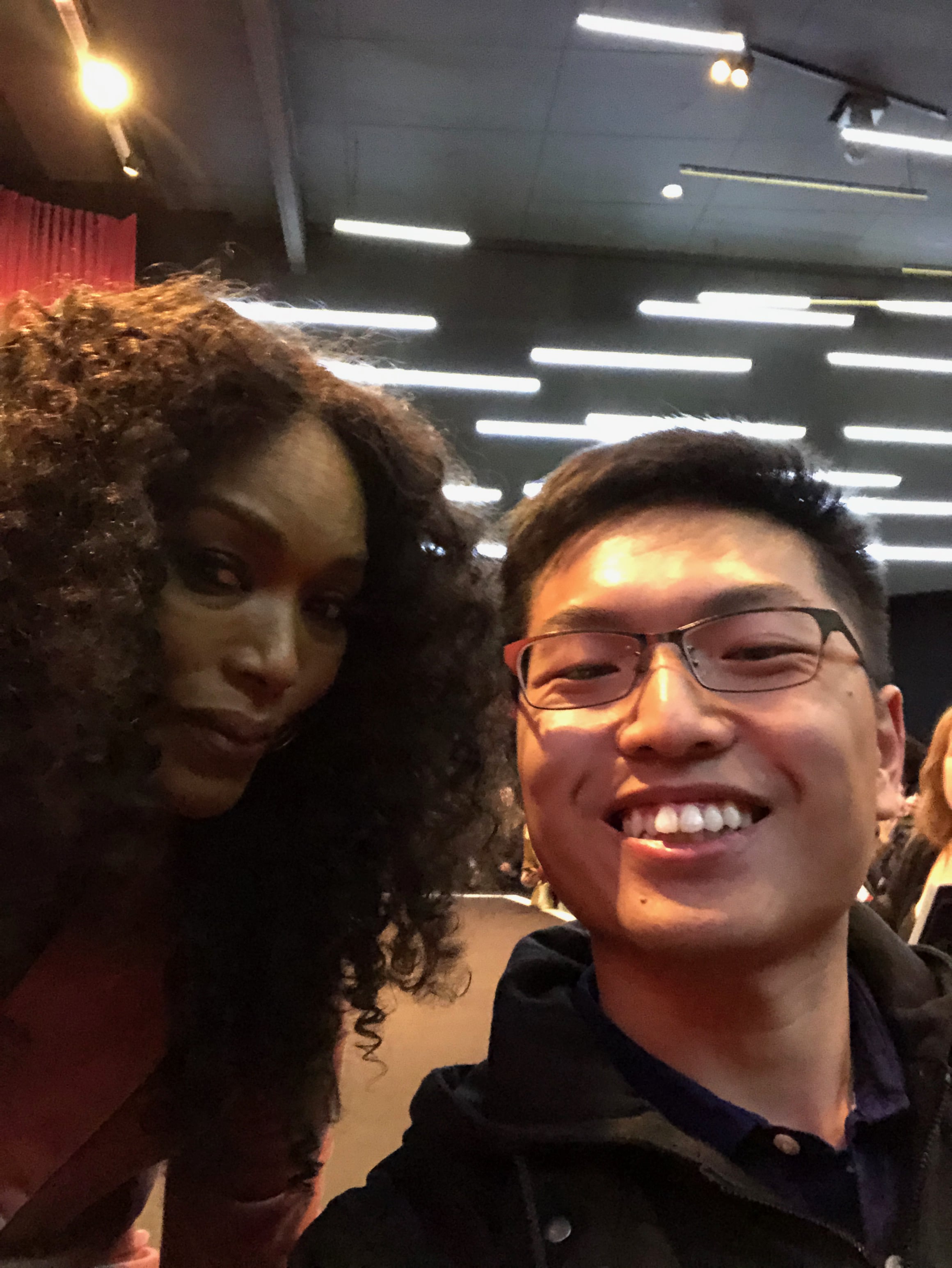 The one and only Queen Mother, Angela Bassett, and I.