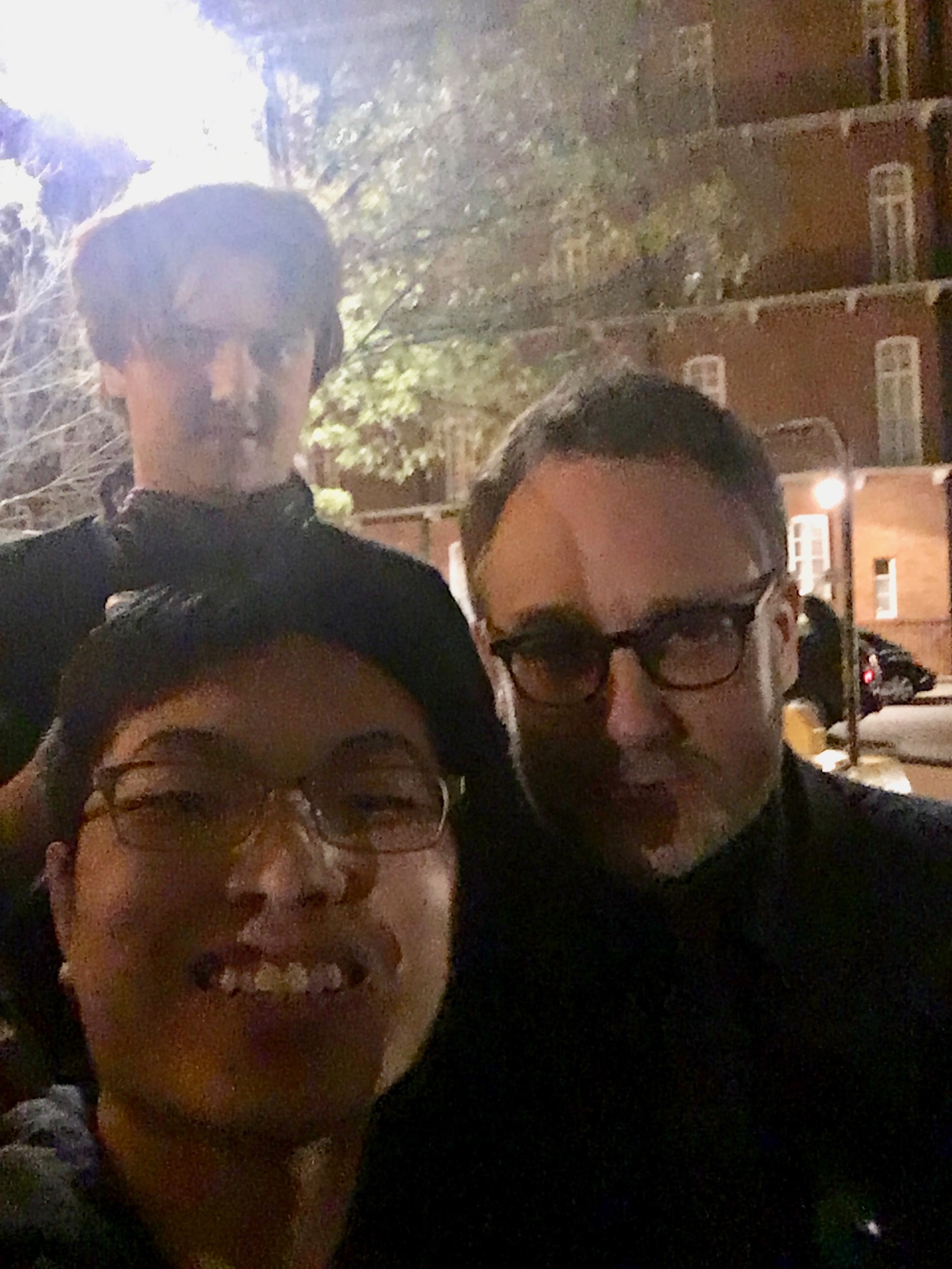 Colin Trevorrow and I outside the Royal Albert Hall.