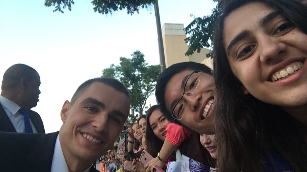 Dave Franco, my friend Dalia, and I.