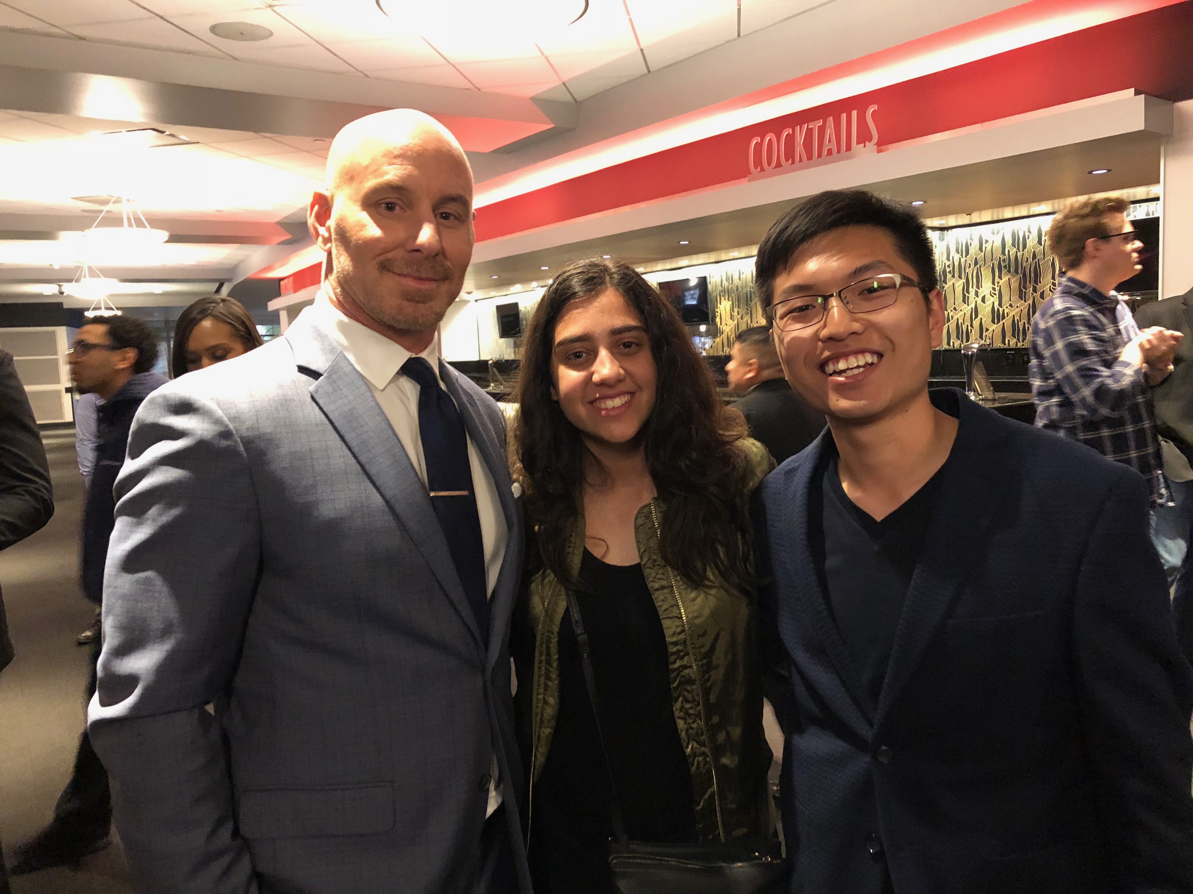 Matt Gerald, my friend Dalia, and I.