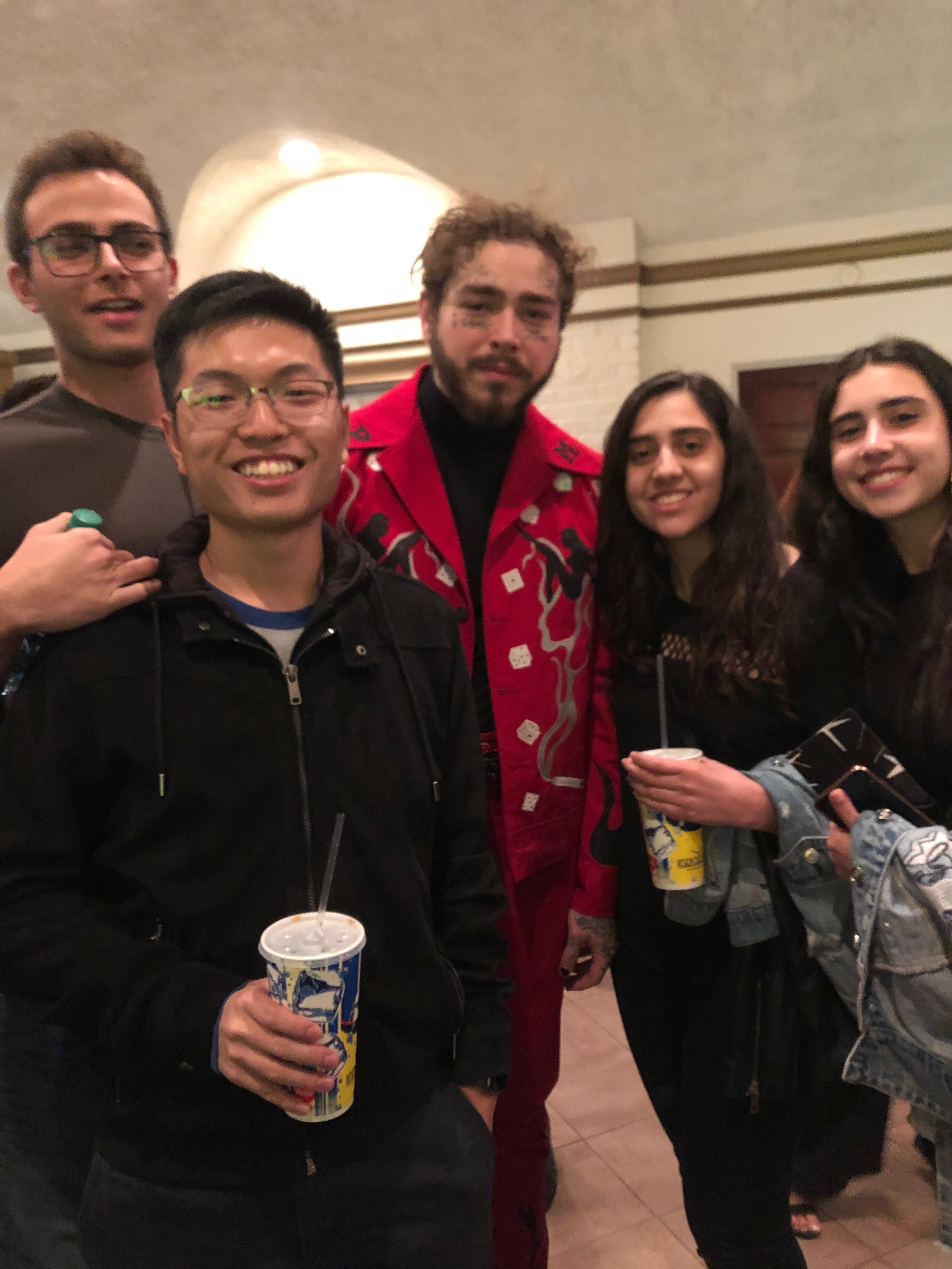 Post Malone, my friends, and I.