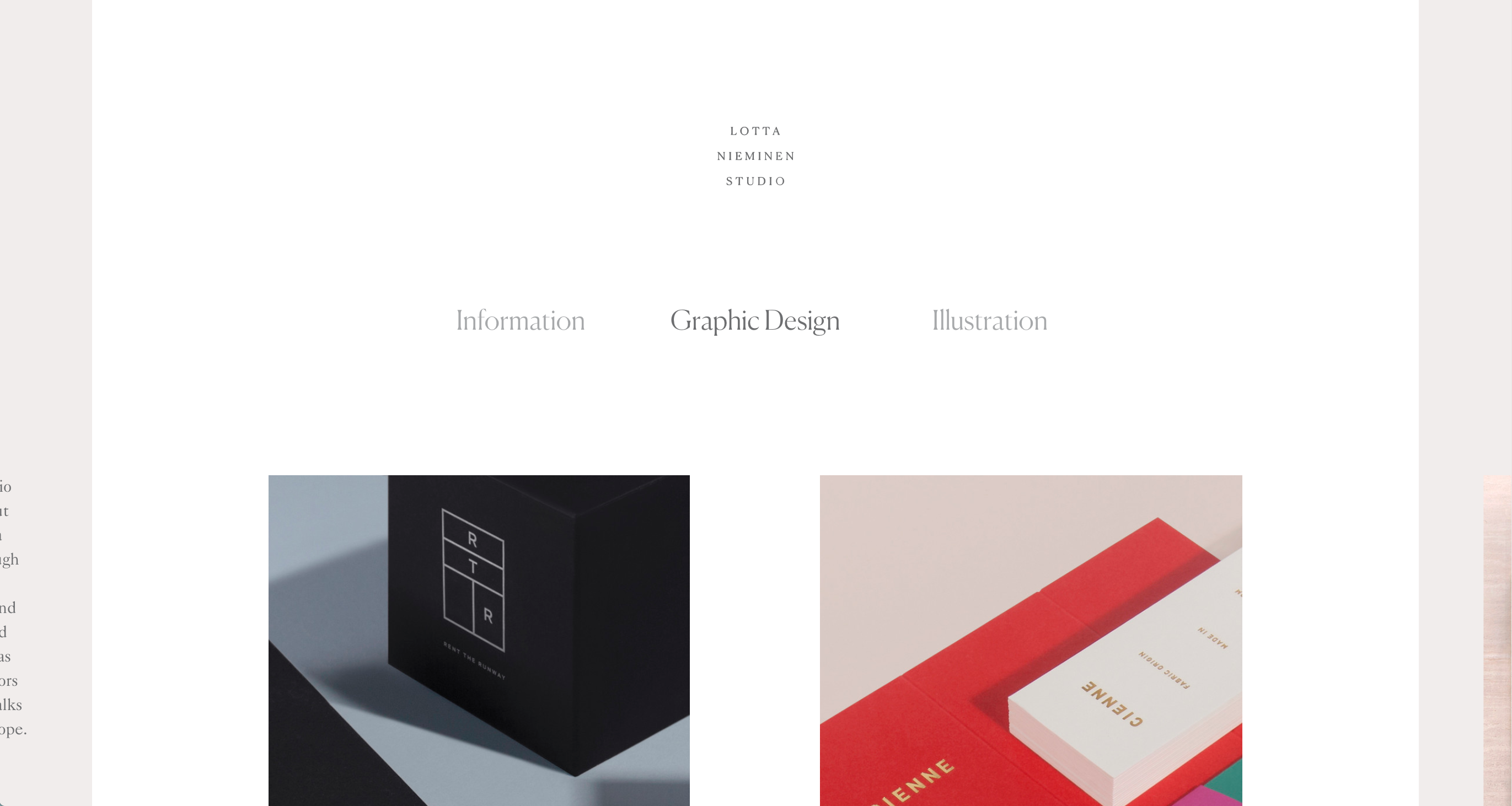 lotta nieminen website screenshot