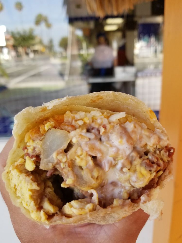 inside a Vallarta Burrito