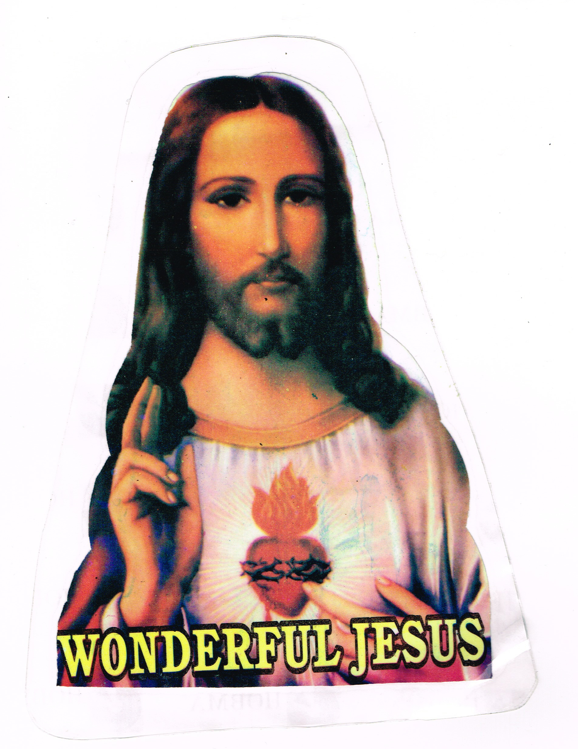 a Jesus sticker