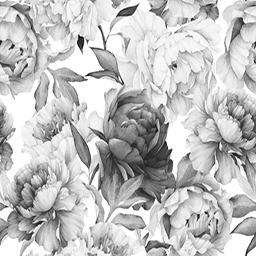 tex_bw_flower_pattern