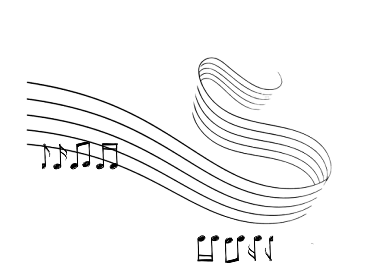 Music staff and notes